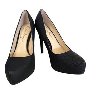 Jessica Simpson Parisah Women's Black Platform Stiletto Heels Size 6.5 Formal